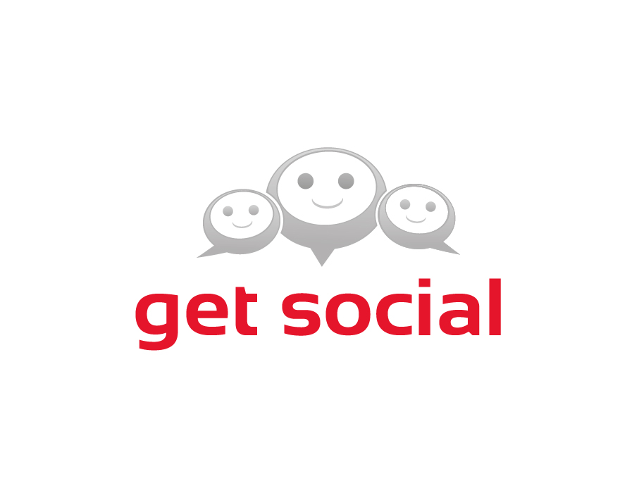 Get Social Logo including Messenger Bubbles Icon